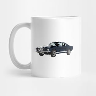 Blue Vintage Muscle Car Mug